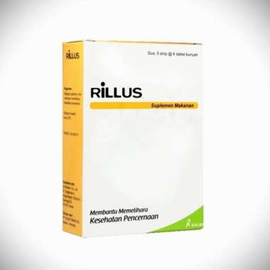 Rillus 30 Tablet Kunyah Probiotik dan Prebiotik