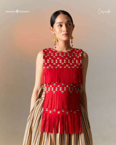 Zoey Apron, Callie Skirt & Callie Pants - Amanda Hartanto Batik Zoey Top Semua Ukuran