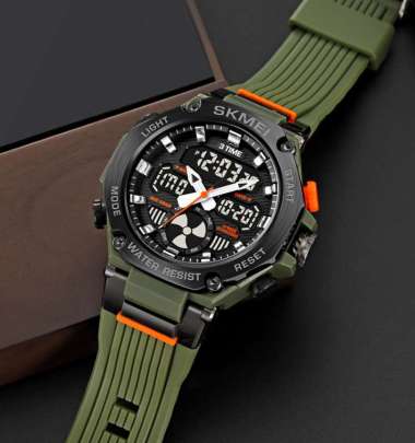 Jam Tangan Pria Digital SKMEI 2223 Armygreen water resist30m