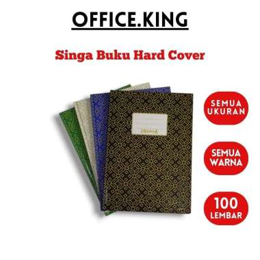 Singa Buku Hard Cover Folio F4 / Kuarto Kwarto Q4 / Expedisi isi 100 Lembar Note Book Catatan Notebo