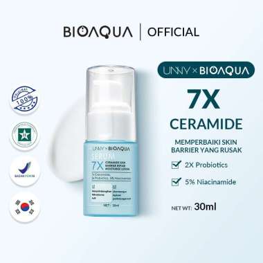 BIOAQUA 7X Ceramide Skin Barrier Repair Moisturizer Set Paket Skincare Cream Pemutih Wajah/Hydrating