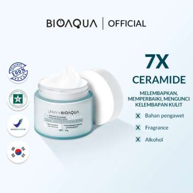 BIOAQUA 7X Ceramide Skin Barrier Repair Moisturizer Set Paket Skincare Cream Pemutih Wajah/Hydrating