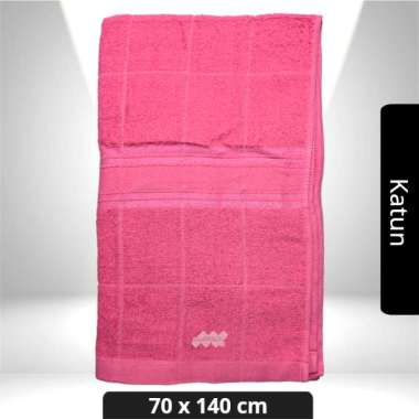 Handuk Mandi Katun 70x140 Polos Dewasa Ravioli Menyerap Air Pink