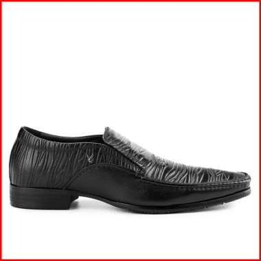 PLAYBOY SEPATU PANTOFEL PRIA ORIGINAL FORMAL SLIP ON KULIT ASLI ORI HITAM BLACK PL25