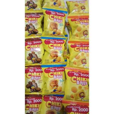 CHIKI BALLS Snack Renceng Isi 10 Pcs x 16g COKLAT 10x16gr