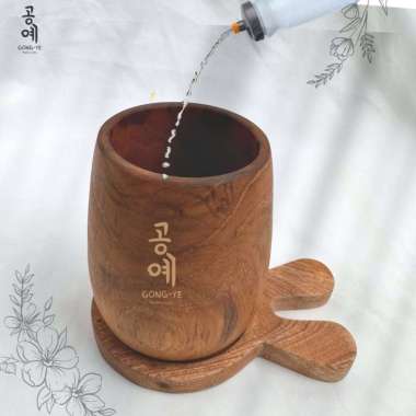 Gelas Jati Gentong Polos Diameter 7cm