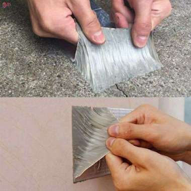 Lakban Anti Bocor Aluminum Foil Perekat Super Tape Waterproof Lebar 5cm x Panjang 1m dan 5m 3 meter