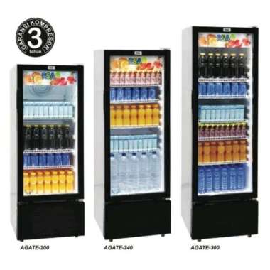 SHOWCASE RSA AGATE-240 DAN AGATE-200 AGATE 300 / COOLER DISPLAY RSA AGATE 300 GARANSI RSA AGATE-240