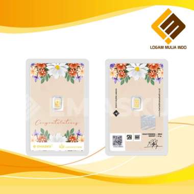 LOGAM MULIA MICRO GOLD EMASKU 0.1GRAM CONGRAT PINK SERIES
