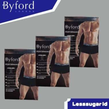 Celana Dalam BYFORD Boxer Short Isi 2 Pcs Microfiber Quick Dry CD Pria XXL