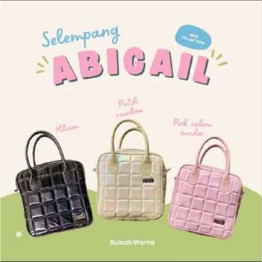 TAS SELEMPANG ABIGAIL RUMAH WARNA Pink salem muda
