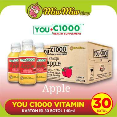 You C1000 140 ml (Grosir Karton isi 30 Botol) - VITAMIN C 1000 (Orange/ Lemon/ Apple/ Mango) Botol K