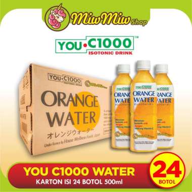 YOU C1000 500 ml ORANGE WATER/ LEMON WATER (Grosir Karton isi 24 Botol) - UC 1000 Vitamin C (Botol P