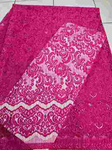 Kebaya semi france fatmawati saintl metalic cantik dan bagus ais15