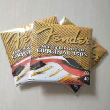 1 Set Senar Gitar akustik Guitar Elektrik String Fender 09 Fender 09