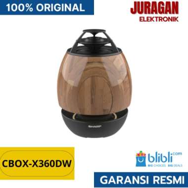 SHARP Speaker CBOX-X360DW Wireless Stereo Dark Wood 220 Watt