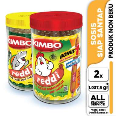 KIMBO Reddi Sosis Ayam & Ikan Rasa Otak-otak Toples