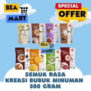 Kreasi Bubuk Minuman Aneka Rasa 500gr | Serbuk Minuman Bubble Boba Kekinian | Drink Powder All Varia