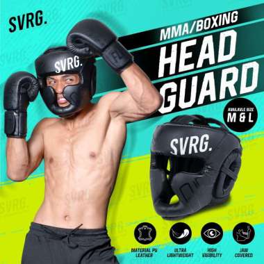 SVRG. Head Guard Boxing & Kickboxing Pelindung Kepala Tinju Taekwondo L