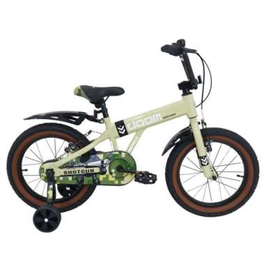 Wimcycle Sepeda Anak BMX Shotgun Doom 16 Inci Hijau Army