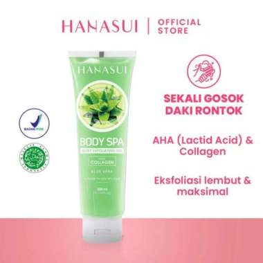 HANASUI BODY EXFOLIATING GEL WITH COLLAGEN ALOEVERA