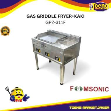 KOMPOR PENGGORENGAN / GAS GRIDDLE FRYER+KAKI GPZ-311F FOMSONIC