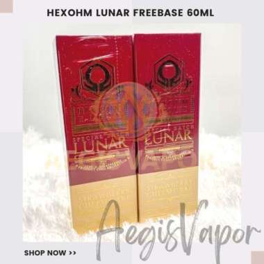 LUNAR HEXOHM STRAWBERRY CHEESECAKE 60ML FREEBASE LnrHexStraw 3