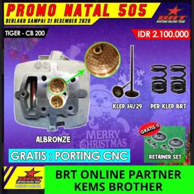 HEAD BRT TIGER 34/29 PORTING CNC PERKLEP BRT NON SEQUISH