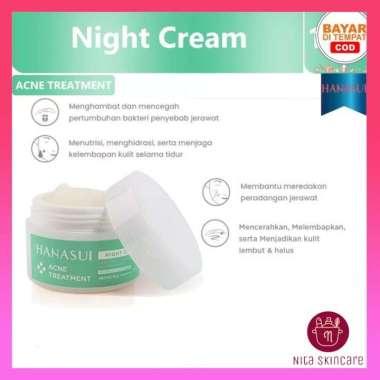 Hanasui Acne Treatment Night Cream Krim Malam