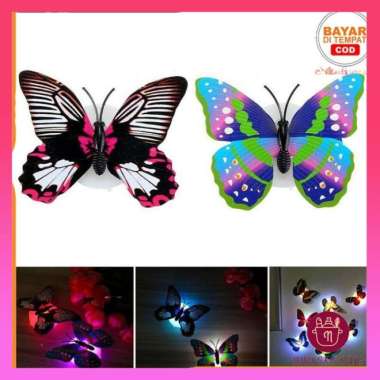 Lampu Kupu kupu Led light Butterfly Lampu hias Kupu kupu Night Dekorasi Kamar Tidur