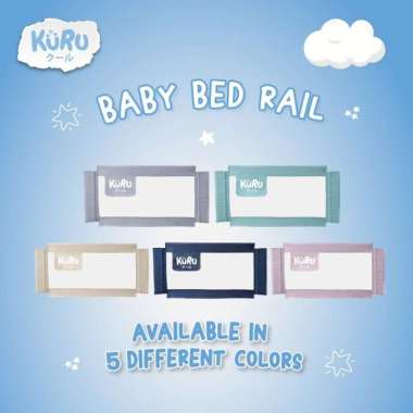 Pembatas Pengaman Pagar Kasur Ranjang Bed Rail l KURU Baby Bedrail 200 navy-astronaut