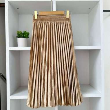 Rok Plisket Bludru / Rok Plisket Mayung pendek 7/8 Coksu 7/8