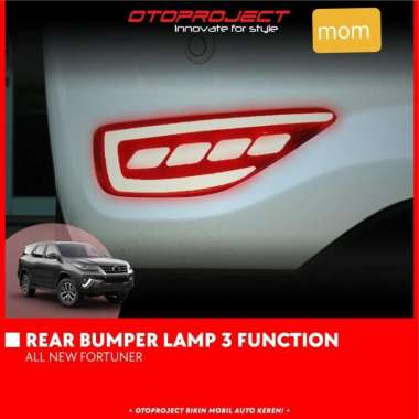 Lampu Led Mata Kucing / Reflektor Bumper Belakang Fortuner Vrz Trd