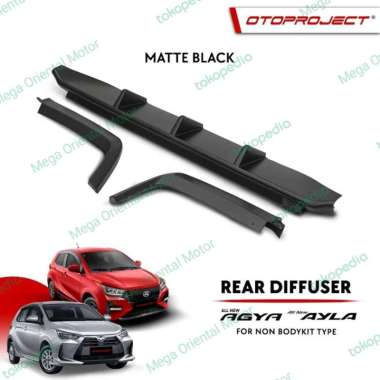 Rear diffuser bumper belakang All New Agya 2023 Otoproject glossy black