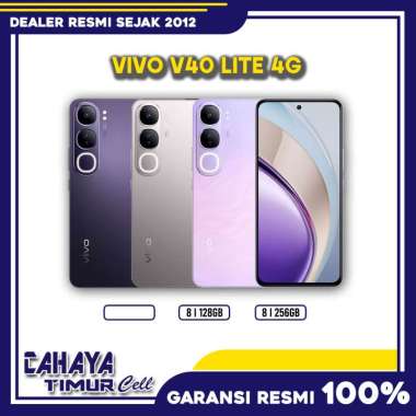 VIVO V40 LITE 4G SMARTPHONE GARANSI RESMI 8/128GB BLACK