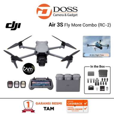 DJI Air 3S Drone Fly More Combo (RC 2) - Camera Drone