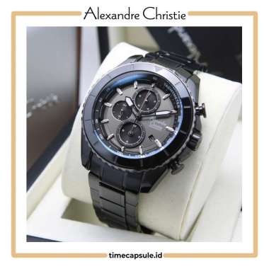 Jam Tangan Pria ALEXANDRE CHRISTIE Original AC 6503 MC FULL BLACK