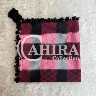 SORBAN MOTIF PREMIUM SORBAN ARAB RONCE OVAL SORBAN BAGUS TEBAL Maroon