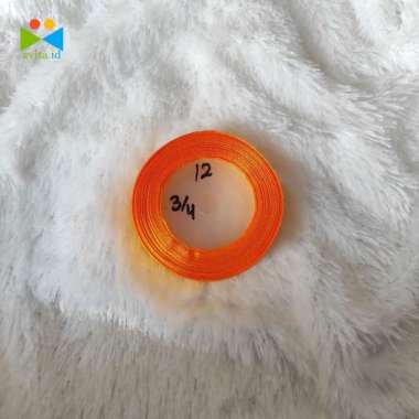 pita satin 3/4 inch - pita buket - pita satin warna polos - wrapping - satin 12