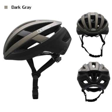 ABUS replica Aventor Aero Helmet helm road bike rambut panjang DARK GRAY