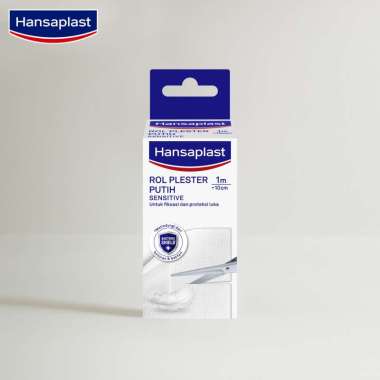 Hansaplast Roll Plester Putih 1 m x 10 cm [1 Pcs] - Fiksasi dan Proteksi Luka