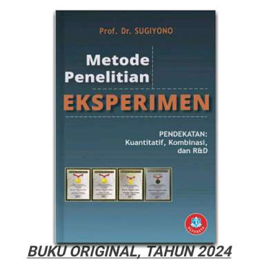 Metode Penelitian Eksperimen Prof. Dr. Sugiyono Alfabeta Original