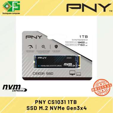 PNY CS1031 SSD M.2 NVMe 1TB PCIe Gen3 x4 Resmi | M2 2280 NVMe 1 TB