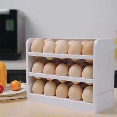 TEMPAT TELUR 3 SUSUN / RAK TELUR 3 TINGKAT / BOX TELUR 30 SLOT
