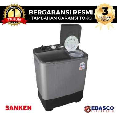 Mesin Cuci SANKEN 8600 RL 2 Tabung Kapasitas 8kg Besar Low Watt