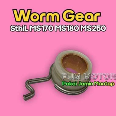 Ms250 Worm gear gigi pompa oli mesin chainsaw sthil ms170 ms180 stihl