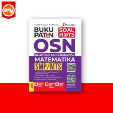 Buku OSN Matematika SMP | Buku Paten OSN Olimpiade Sains Nasional Matematika SMP/MTs - Pixelindo