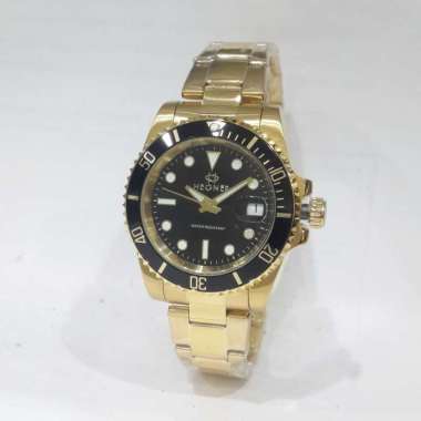 Hegner 1714G Jam Tangan Pria Model Rolex Gold