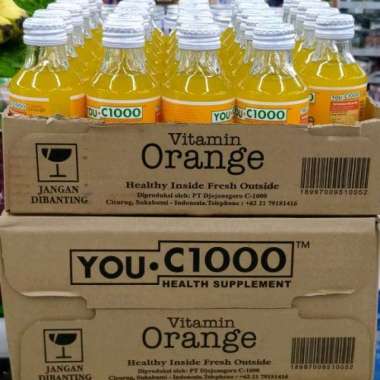 You C1000 orange dus / 1 karton isi 30 x 140ml / You C1000 / UC1000 / YouC1000 vitamin jeruk orange 