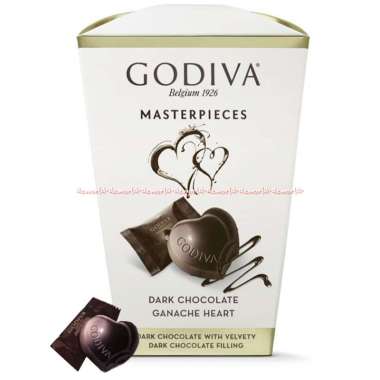 Godiva Masterpieces Dark Chocolate Ganache Heart Of Belgium Coklat Pahit Milk Chocolate Caramel Lion